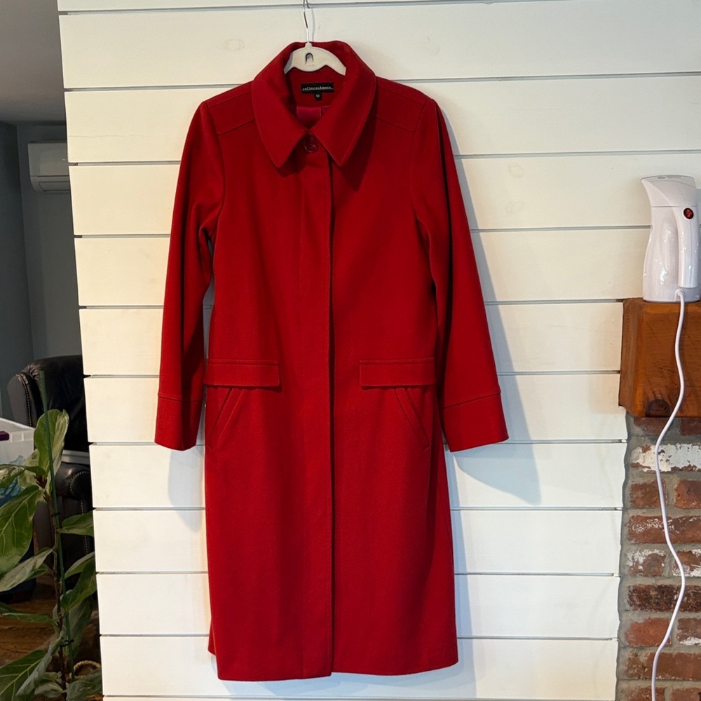 Sofia Cashmere Christmas Red Coat